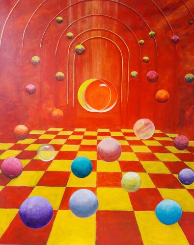 Magie der Schwerlosigkeit di Irene Mitawski, Pittura in vendita su Singulart