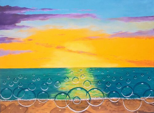 Sonnenuntergang van Irene Mitawski, Schilderij te koop op Singulart