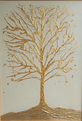 Goldbaum di Irene Mitawski, Pittura in vendita su Singulart