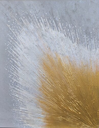 Goldene Explosion 1 di Irene Mitawski, Pittura in vendita su Singulart