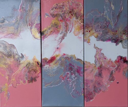 Triptychon „Zärtlichkeit“ von Irene Mitawski, Malerei kaufen auf Singulart