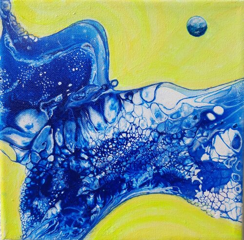 Der blaue Phönix di Irene Mitawski, Pittura in vendita su Singulart