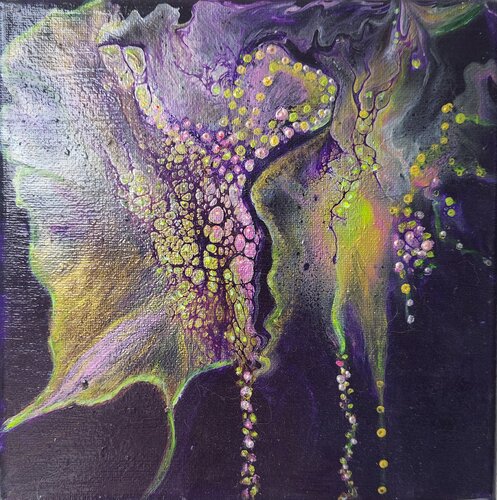 Abstrakt in Violett di Irene Mitawski, Pittura in vendita su Singulart
