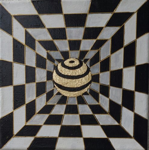 Zentrum der Illusion di Irene Mitawski, Pittura in vendita su Singulart