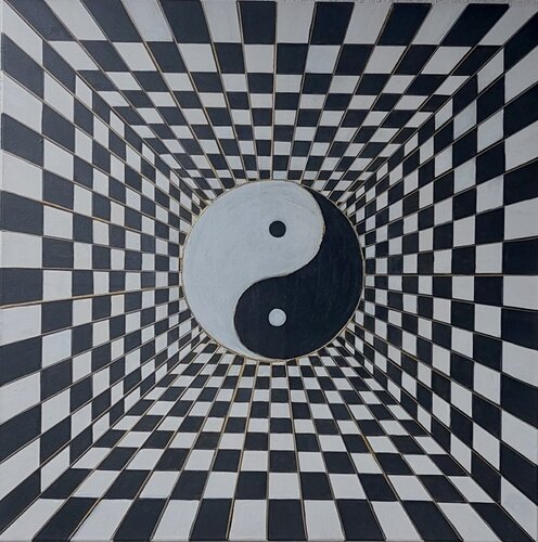 YIN YANG di Irene Mitawski, Pittura in vendita su Singulart