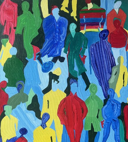 ABSTRACT PEOPLE von Aleksey Ovsyannikov, Malerei kaufen auf Singulart