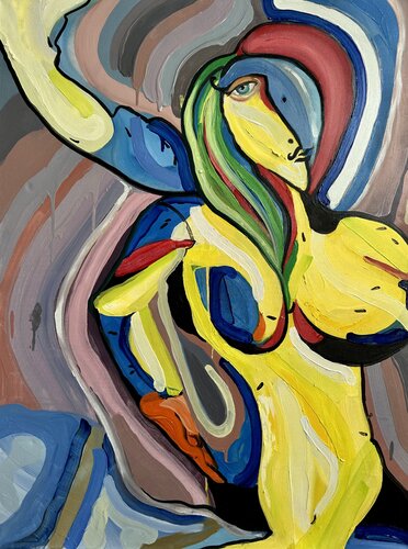 UNDER THE MOON de Aleksey Ovsyannikov, Pintura a la venta en Singulart