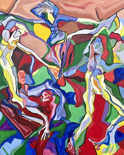 SKETCHING ON THE BEACH by Aleksey Ovsyannikov, Painting for Sale on Singulart
