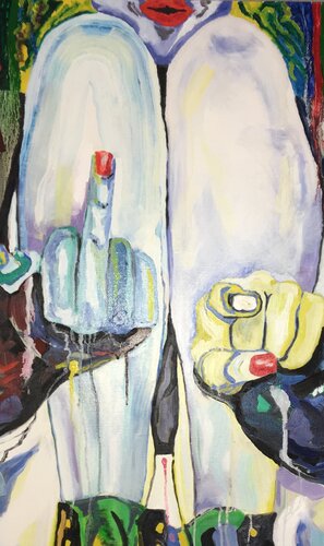 A mysterious gesture van Aleksey Ovsyannikov, Schilderij te koop op Singulart