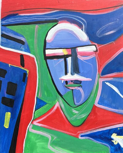 Face in the City Fog von Aleksey Ovsyannikov, Malerei kaufen auf Singulart