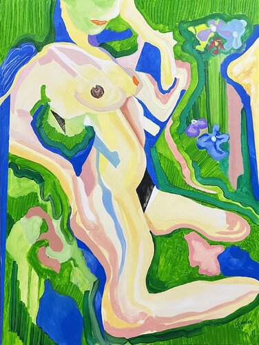 Green di Aleksey Ovsyannikov, Pittura in vendita su Singulart