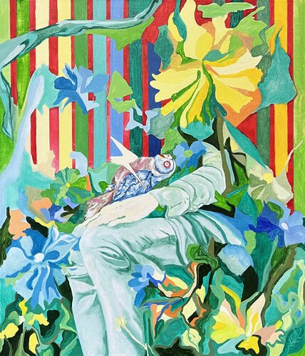 Merging with nature di Aleksey Ovsyannikov, Pittura in vendita su Singulart