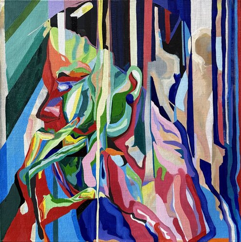 Heisenberg's Hedonistic Haze par Aleksey Ovsyannikov, Peinture en vente sur Singulart