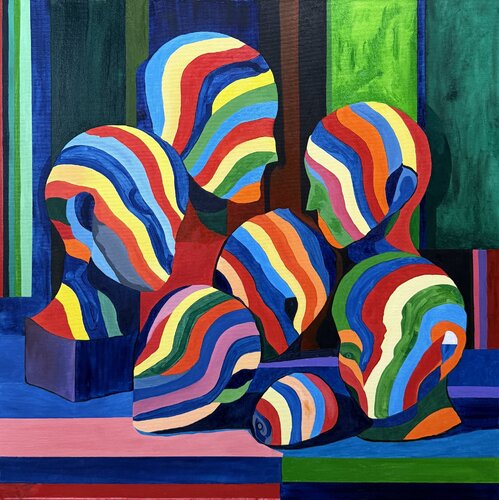 Veil of Souls: Shadows Behind by Aleksey Ovsyannikov, Painting for Sale on Singulart