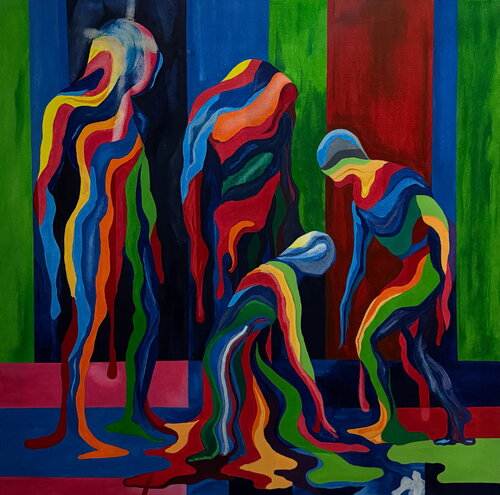 Фрагментарная Идентичность di Aleksey Ovsyannikov, Pittura in vendita su Singulart
