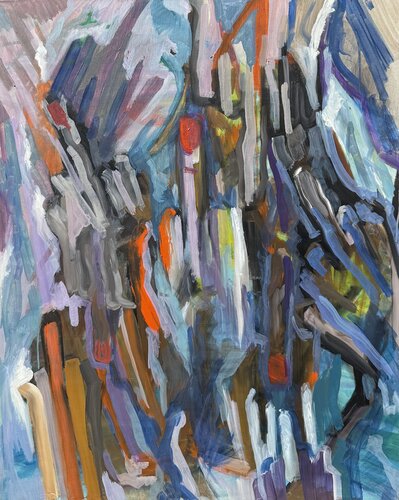 pointing signs by Aleksey Ovsyannikov, Painting for Sale on Singulart