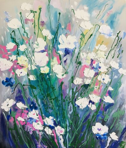 Flowers never given de Aleksey Ovsyannikov, Pintura a la venta en Singulart
