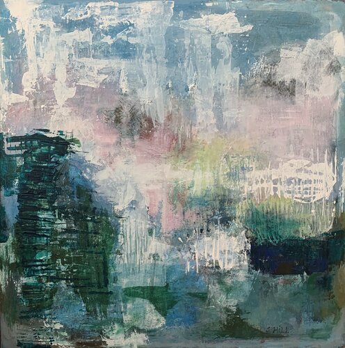 Summer rain van Josefin Hill, Schilderij te koop op Singulart