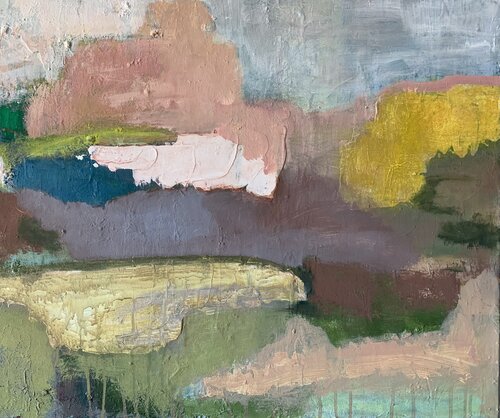 Among the fields di Josefin Hill, Pittura in vendita su Singulart