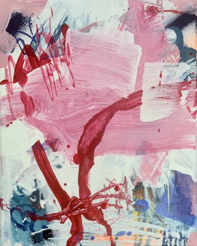 Trio in pink - 1 di Martina Furk, Pittura in vendita su Singulart