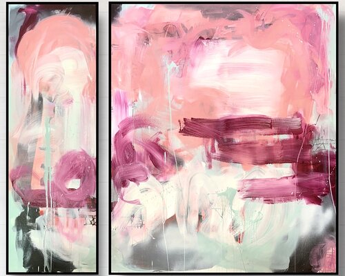 sunrise Diptychon von Martina Furk, Malerei kaufen auf Singulart
