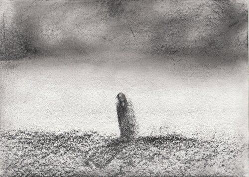 ENCOUNTERS WITH THE EMPTY ONLY WITH ONESELF PIECE 37 von EDUARDO BUSTOS SEGOVIA, Zeichnungen kaufen auf Singulart