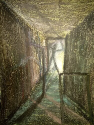 ENCOUNTERS WITH THE EMPTY ONLY WITH ONESELF PIECE 18 van EDUARDO BUSTOS SEGOVIA, Tekening te koop op Singulart