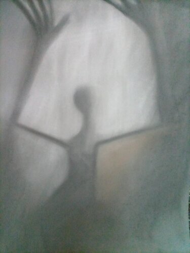 ENCOUNTERS WITH THE EMPTY ONLY WITH ONESELF PIECE 16 van EDUARDO BUSTOS SEGOVIA, Tekening te koop op Singulart