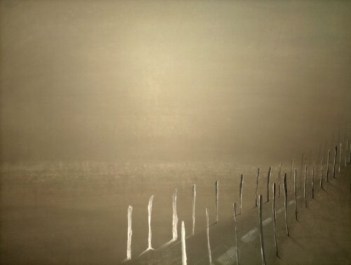 ENCOUNTERS WITH THE EMPTY ONLY WITH ONESELF PIECE 15 van EDUARDO BUSTOS SEGOVIA, Tekening te koop op Singulart