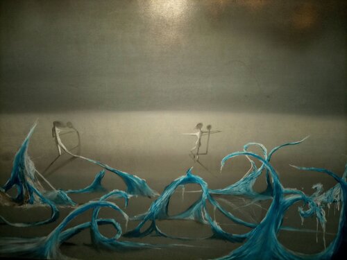 ENCOUNTERS WITH THE EMPTY ONLY WITH ONESELF PIECE 14 par EDUARDO BUSTOS SEGOVIA, Dessin en vente sur Singulart