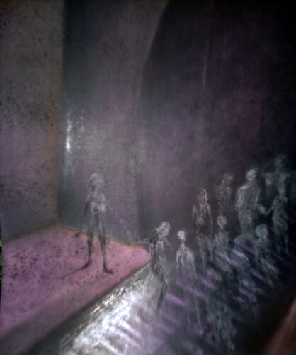 ENCOUNTERS WITH THE EMPTY ONLY WITH ONESELF PIECE 13 di EDUARDO BUSTOS SEGOVIA, Disegno in vendita su Singulart