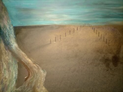 ENCOUNTERS WITH THE EMPTY ONLY WITH ONESELF PIECE 7 de EDUARDO BUSTOS SEGOVIA, Dibujo a la venta en Singulart