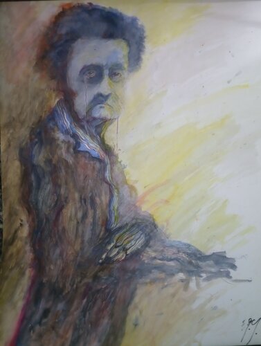 HUMAN BEINGS GENETICAL MODIFIED INOCULUM COVID-2019 EUGENICS MODIFY NATURE ADN WITH mRNA LABORATORY PIECE 199 par EDUARDO BUSTOS SEGOVIA, Peinture en vente sur Singulart