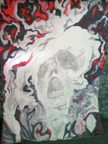 HUMAN BEINGS GENETICAL MODIFIED INOCULUM COVID-2019 EUGENICS MODIFY NATURE ADN WITH mRNA LABORATORY PIECE 100 di EDUARDO BUSTOS SEGOVIA, Pittura in vendita su Singulart