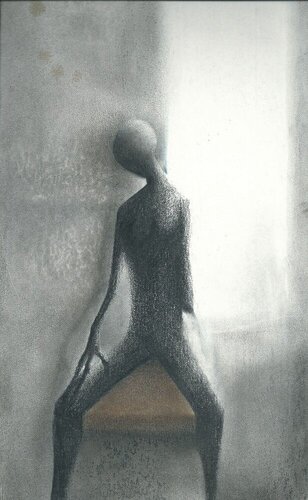 ENCOUNTERS WITH THE EMPTY ONLY WITH ONESELF PIECE 1 van EDUARDO BUSTOS SEGOVIA, Tekening te koop op Singulart