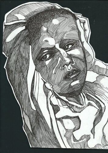 STOP WAR TERRORISM FEAR ALL SYSTEM IS CORRUPTED LEFT RIGHT POLITICS CENTER AND EXTREME ALL THE SAME DOMINATION FOR TOTAL SUBMISSION OF ALL PEOPLE THESE GENOCIDES OF THE SAME BEINGS ARE THE NONSENSE OF HUMAN ALIENATION- LIVE AND LET LIVE PIECE 22 di EDUARDO BUSTOS SEGOVIA, Disegno in vendita su Singulart