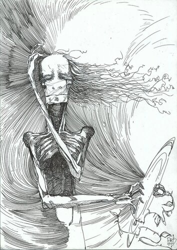 HUMAN BEINGS GENETICAL MODIFIED INOCULUM mRNA ModeRNA ARNm EUGENICS MODIFY HACK THE BIO NATURE ADN PIECE 135 di EDUARDO BUSTOS SEGOVIA, Pittura in vendita su Singulart