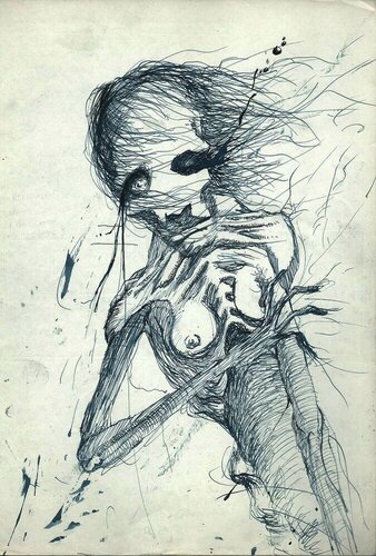 HUMAN BEINGS GENETICAL MODIFIED INOCULUM mRNA ModeRNA ARNm EUGENICS MODIFY HACK THE BIO NATURE ADN PIECE 135 van EDUARDO BUSTOS SEGOVIA, Schilderij te koop op Singulart
