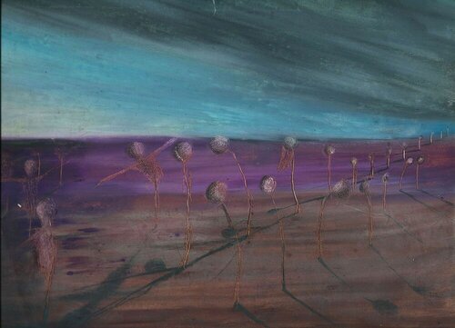 ENCOUNTERS WITH THE EMPTY ONLY WITH ONESELF PIECE 011132 de EDUARDO BUSTOS SEGOVIA, Dibujo a la venta en Singulart