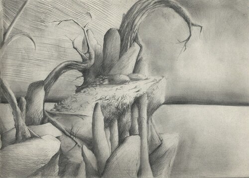 ENCOUNTERS WITH THE EMPTY ONLY WITH ONESELF PIECE 01113214 von EDUARDO BUSTOS SEGOVIA, Zeichnungen kaufen auf Singulart