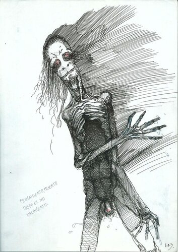 HUMAN BEINGS GENETICAL MODIFIED INOCULUM COVID-2019 EUGENICS MODIFY NATURE ADN WITH mRNA LABORATORY PIECE 175 di EDUARDO BUSTOS SEGOVIA, Pittura in vendita su Singulart