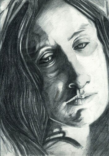 Feel being human Melancholia sadness Yearning undisturbed innocence piece 69 von EDUARDO BUSTOS SEGOVIA, Zeichnungen kaufen auf Singulart