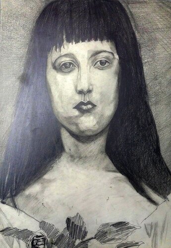Feel being human Melancholia sadness Yearning undisturbed innocence piece 73 di EDUARDO BUSTOS SEGOVIA, Disegno in vendita su Singulart