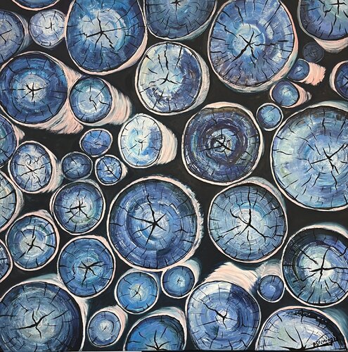 „Blaues Holz“ von Reiner Stening, Malerei kaufen auf Singulart