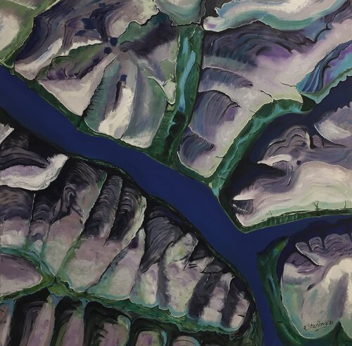 „“der Fluss“ von Reiner Stening, Malerei kaufen auf Singulart