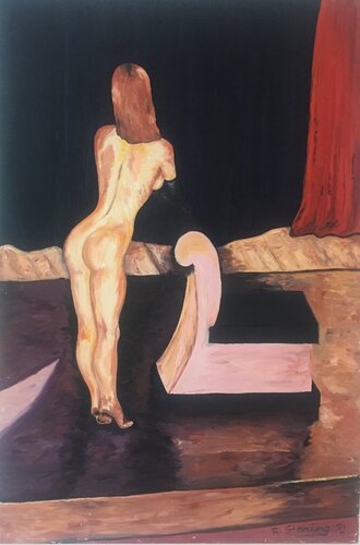 „Auf der Bühne“ van Reiner Stening, Schilderij te koop op Singulart