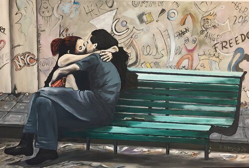 Mittagspause by Reiner Stening, Painting for Sale on Singulart