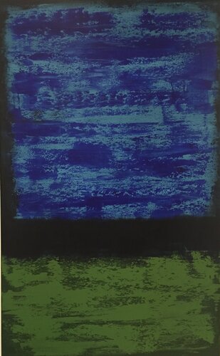 Blau und grün von Reiner Stening, Malerei kaufen auf Singulart