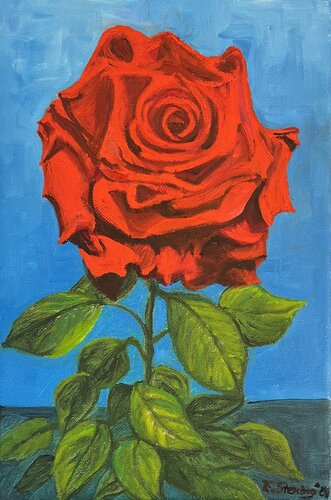 Rose von Reiner Stening, Malerei kaufen auf Singulart