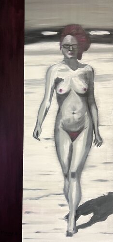Nackte am Strand di Reiner Stening, Pittura in vendita su Singulart